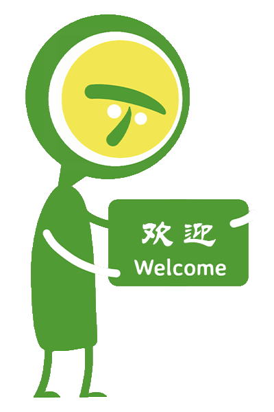 teatime chinese welcome man on landing page