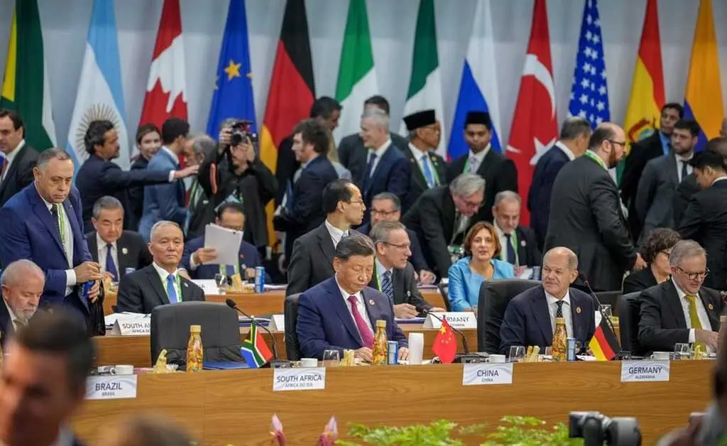 Xi Jinping at G20 summit in Rio Brazil 2024