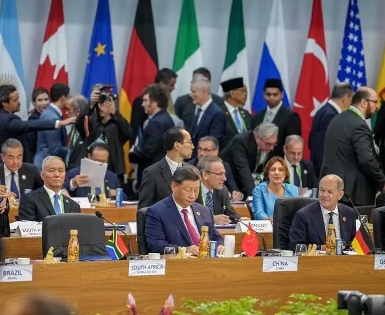 Xi Jinping at G20 summit in Rio Brazil 2024